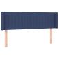 Preview: Kopfteil mit Ohren Blau 147x16x78/88 cm Stoff