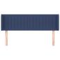 Preview: Kopfteil mit Ohren Blau 147x16x78/88 cm Stoff