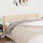 Preview: ARDEBO.de - Kopfteil mit Ohren Creme 203x16x78/88 cm Stoff
