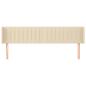 Preview: Kopfteil mit Ohren Creme 203x16x78/88 cm Stoff