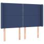Preview: Kopfteil mit Ohren Blau 147x16x118/128 cm Stoff