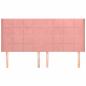 Preview: Kopfteil mit Ohren Rosa 163x16x118/128 cm Samt