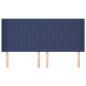 Preview: Kopfteil mit Ohren Blau 203x16x118/128 cm Stoff