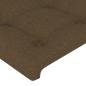Preview: Kopfteil mit Ohren Dunkelbraun 103x16x118/128 cm Stoff