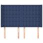 Preview: Kopfteil mit Ohren Blau 147x16x118/128 cm Stoff