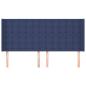 Preview: Kopfteil mit Ohren Blau 163x16x118/128 cm Stoff