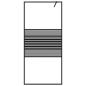 Preview: Duschwand für Begehbare Dusche Schwarz 90x195 cm ESG-Glas Klar