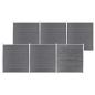 Preview: ARDEBO.de - Gartenzaun WPC 1045x186 cm Grau