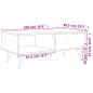 Preview: Couchtisch Schwarz 100x49,5x43 cm Holzwerkstoff