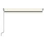Preview: Automatische Markise mit LED & Windsensor 450x300 cm Creme
