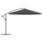 Preview: Ampelschirm mit Stahl-Mast 350 cm Anthrazit