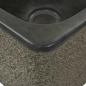 Preview: Waschbecken 30x30x15 cm Flussstein Schwarz