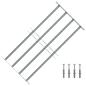 Preview: ARDEBO.de - Fenstergitter Verstellbar mit 4 Querstäben 700-1050 mm