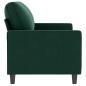 Preview: 2-Sitzer-Sofa Dunkelgrün 140 cm Samt