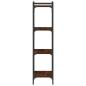 Preview: B?cherregal 4 B?den Braun Eiche-Optik 40x30x120cm Holzwerkstoff