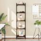 Preview: ARDEBO.de - Bücherregal 5 Böden Braun Eiche-Optik 40x30x154cm Holzwerkstoff