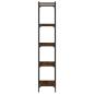 Preview: Bücherregal 5 Böden Braun Eiche-Optik 40x30x154cm Holzwerkstoff