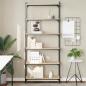Preview: ARDEBO.de - Bücherregal 6 Böden Sonoma-Eiche 80x30x188 cm Holzwerkstoff