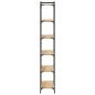 Preview: Bücherregal 6 Böden Sonoma-Eiche 80x30x188 cm Holzwerkstoff