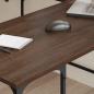 Preview: Schreibtisch Braun Eichen-Optik 139x139x75 cm Holzwerkstoff