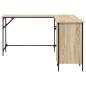 Preview: Schreibtisch Sonoma-Eiche 141x141x75 cm Holzwerkstoff