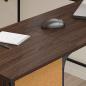 Preview: Schreibtisch Braun Eichen-Optik 141x141x75 cm Holzwerkstoff