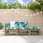 Preview: ARDEBO.de - 3-tlg. Garten-Lounge-Set Kiefernholz Imprägniert