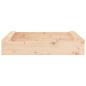Preview: Sandkasten mit Sitzen Quadratisch Massivholz Kiefer