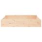Preview: Sandkasten mit Sitzen Quadratisch Massivholz Kiefer
