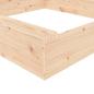Preview: Sandkasten mit Sitzen Quadratisch Massivholz Kiefer