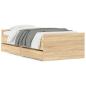 Preview: Bettgestell mit Schubladen Sonoma-Eiche 90x200 cm