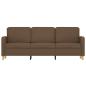 Preview: 3-Sitzer-Sofa Braun 180 cm Stoff
