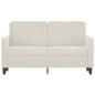 Preview: 2-Sitzer-Sofa Creme 120 cm Samt