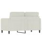 Preview: 2-Sitzer-Sofa Creme 120 cm Samt