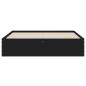 Preview: Bettgestell mit Schubladen Schwarz 140x200 cm Holzwerkstoff
