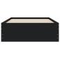 Preview: Bettgestell mit Schubladen Schwarz 100x200 cm Holzwerkstoff