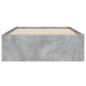 Preview: Bettgestell mit Schubladen Betongrau 90x200 cm Holzwerkstoff