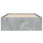 Preview: Bettgestell mit Schubladen Betongrau 90x190 cm Holzwerkstoff