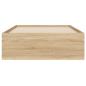 Preview: Bettgestell mit Schubladen Sonoma-Eiche 75x190 cm Holzwerkstoff