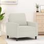Preview: ARDEBO.de - Sessel Creme 60 cm Samt