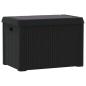 Preview: Gartentruhe mit Sitzkissen Anthrazit 125 L PP