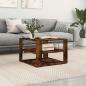 Preview: ARDEBO.de - Couchtisch Räuchereiche 58x58x40 cm Holzwerkstoff