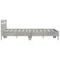 Preview: Bettgestell mit Kopfteil Betongrau 140x190 cm Holzwerkstoff