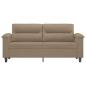 Preview: 2-Sitzer-Sofa Cappuccino 140 cm Kunstleder