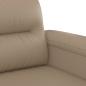 Preview: 2-Sitzer-Sofa Cappuccino 140 cm Kunstleder