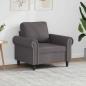 Preview: ARDEBO.de - Sessel Grau 60 cm Kunstleder