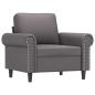 Preview: Sessel Grau 60 cm Kunstleder
