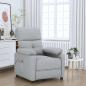 Preview: ARDEBO.de - Massagesessel Hellgrau Stoff