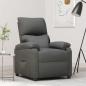 Preview: ARDEBO.de - Relaxsessel Dunkelgrau Stoff