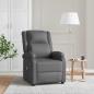 Preview: ARDEBO.de - Massagesessel Grau Kunstleder